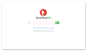 Die Suchmaschine DuckDuckGo