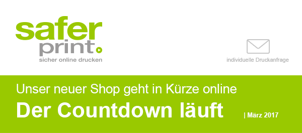 Newsletter März 2017 / Unser neuer Shop geht in Kürze online - Der Countdown läuft