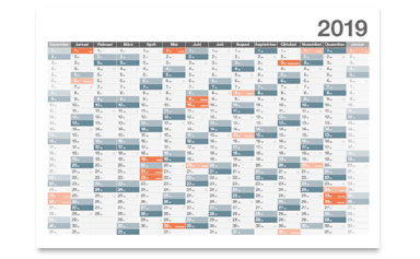 Vorlagen für Jahrsplaner