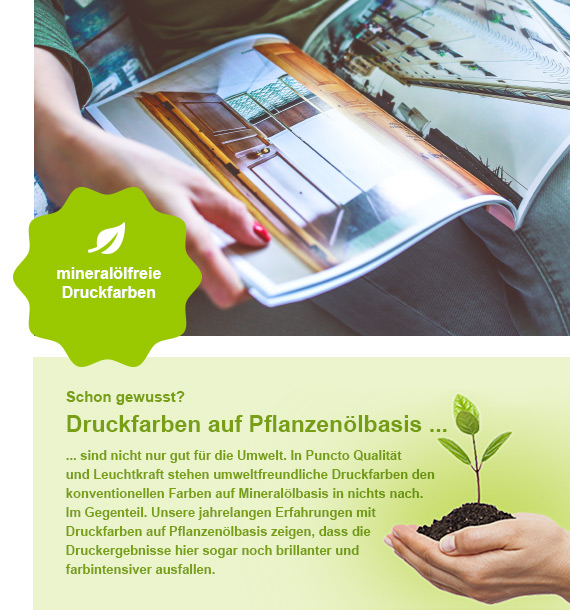 Druckfarben auf Pflanzenölbasis