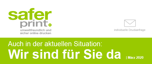 Newsletter März 2020-2 / Auch in der aktuellen Situation: Wir sind für Sie da