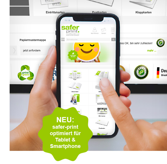NEU: safer-print optimiert für Tablet und Smartphone