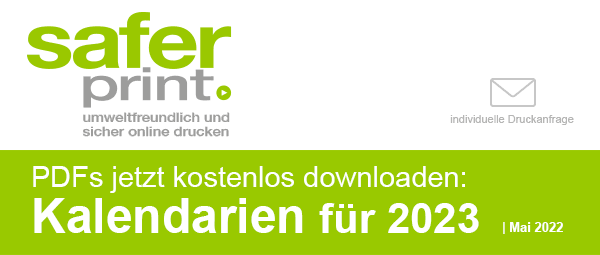 Newsletter Mail 2022 / PDFs jetzt kostenlos downloaden: Kalendarien für 2023