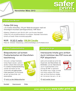 Newsletter von März 2013