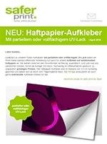 Newsletter von April 2018